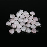 12 PCS Heart Shape Stone Pendants Opal/Malachite Charms 25*17 mm