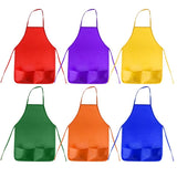 12 Pack Kids Aprons with 2 Pockets for Painting and Cooking