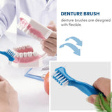 12 Pack Denture Brush Hard Denture Cleaning Brush Teeth Brush Toothbrush
