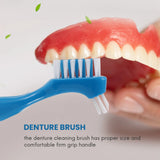 12 Pack Denture Brush Hard Denture Cleaning Brush Teeth Brush Toothbrush