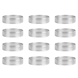 Stainless Steel Tart Rings, Perforated Cake Mousse Ring, Cake Mold