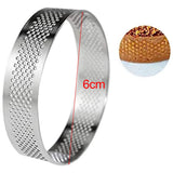 Stainless Steel Tart Rings, Perforated Cake Mousse Ring, Cake Mold