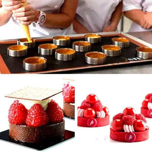 Stainless Steel Tart Rings, Perforated Cake Mousse Ring, Cake Mold