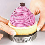 Stainless Steel Tart Rings, Perforated Cake Mousse Ring, Cake Mold