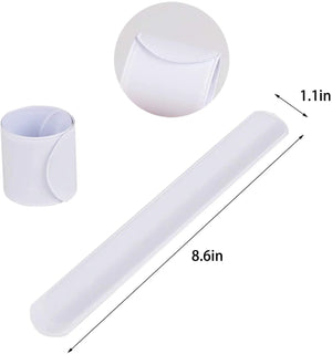 12 Pack Slap Bracelets for Kids DIY School Party Favors Craft Wristband