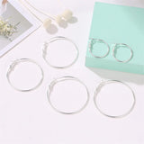 12 Pairs Large Circle Hoop Earrings for Women