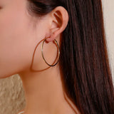 12 Pairs Large Circle Hoop Earrings for Women
