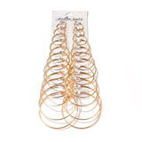 12 Pairs Large Circle Hoop Earrings for Women