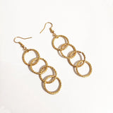 12 Pairs Silver Hoop Earrings Big Circle Round Drop Clip Earrings