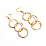 12 Pairs Silver Hoop Earrings Big Circle Round Drop Clip Earrings