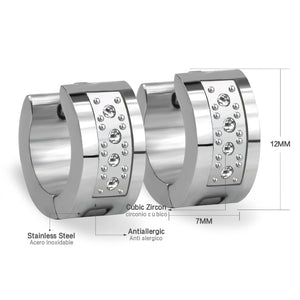 12 Pairs Hoop Earrings for Men Women Jewelry Gift