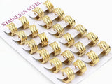 12 Pairs Stainless Steel Hoop Earrings Punk Ear Studs