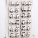 12 Pairs Hoop Earrings for Men Women Jewelry Gift