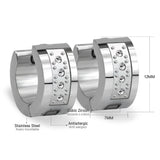 12 Pairs Hoop Earrings for Men Women Jewelry Gift