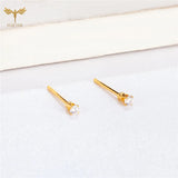 12 Pairs CZ Zircon Earrings Stainless Steel Piercing Jewelry 2mm Small 6mm Big