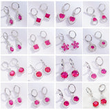 12 Pairs Mixed Modern Small Earrings for Women CZ Crystal Fine Earring