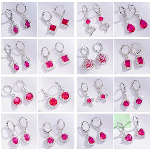 12 Pairs Mixed Modern Small Earrings for Women CZ Crystal Fine Earring