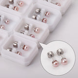 12 Pairs Freshwater Pearl Stud Earrings for Women