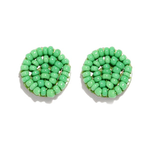 Bohemian Seed Bead Stud Earrings For Women