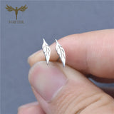 12 Pairs Thin Leaf Earrings Set Stainless Steel Studs Girls Women Ear Piercing