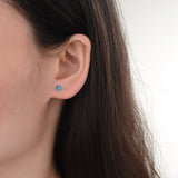 12 Pairs Star CZ Stud Earring Set, Birthstone Earrings for Women