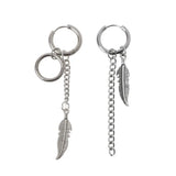 12 Pairs Titanium Steel Statement Earrings Set