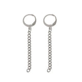 12 Pairs Titanium Steel Kpop Cross Feather Earrings Set