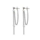 12 Pairs Titanium Steel Kpop Cross Feather Earrings Set