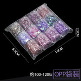 12 Pcs Mixed Sequins Mermaid Scale Hexagon Glitter for Resin Craft Manicure