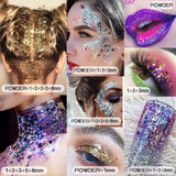 12 Pcs Mixed Sequins Mermaid Scale Hexagon Glitter for Resin Craft Manicure