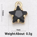 12 Pcs Colorful Star Pendant Eardrop Teen Girl DIY Jewelry Supplies
