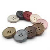 12 Pcs Circular Spray Paint Resin Sewing Buttons DIY Decorations