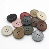 12 Pcs Circular Spray Paint Resin Sewing Buttons DIY Decorations