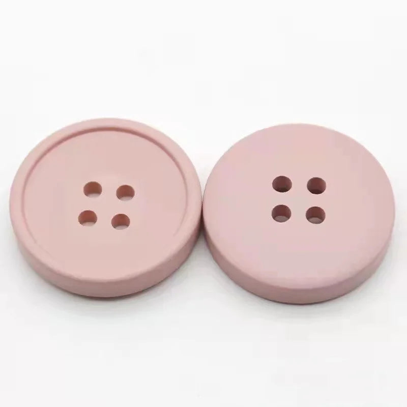 12 Pcs Circular Spray Paint Resin Sewing Buttons DIY Decorations