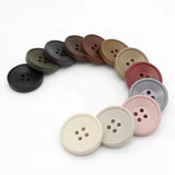 12 Pcs Circular Spray Paint Resin Sewing Buttons DIY Decorations
