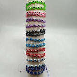12 Pcs Evil Eye Bracelets Colorful Anklet Hand-Woven Lucky Bracelet