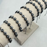 12 Pcs Evil Eye Bracelets Colorful Anklet Hand-Woven Lucky Bracelet