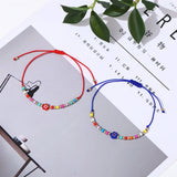 12 Pcs Flowers Bracelets Adjustable Friendship Bracelet Boho Couple Bracelets