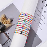 12 Pcs Flowers Bracelets Adjustable Friendship Bracelet Boho Couple Bracelets
