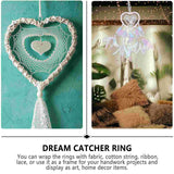 12 Pcs Heart Wreath Floral Hoop Ring Love Hoop Crafts Metal
