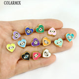 Heart Shape Eyes Pendant Mix Enamel Jewelry Pendant 8619