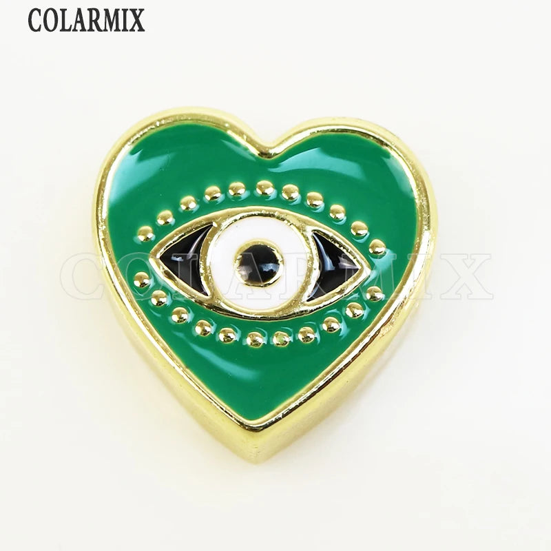 Heart Shape Eyes Pendant Mix Enamel Jewelry Pendant 8619