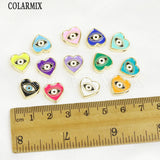Heart Shape Eyes Pendant Mix Enamel Jewelry Pendant 8619