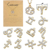 12 Pcs Horoscope Necklace Constellation Charm Pendant Jewelry