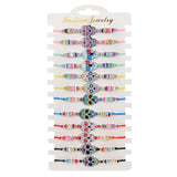 12 Pcs Boho Resin Animal Bracelet Set Women Men Adjustable Jewelry Gift