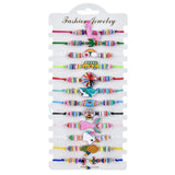 12 Pcs Boho Resin Animal Bracelet Set Women Men Adjustable Jewelry Gift