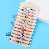 12 Pcs Boho Resin Animal Bracelet Set Women Men Adjustable Jewelry Gift