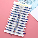 12 Pcs Lucky Beaded Evil Eye Bracelet Adjustable Vintage Jewelry