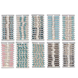 12 Pcs Natural Stone Shell Star Wooden Beads Bracelets Adjustable Rope Wristband