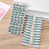 12 Pcs Natural Stone Shell Star Wooden Beads Bracelets Adjustable Rope Wristband